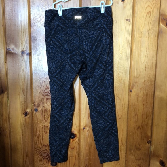 PINK Sport bandana print leggings size medium blue/black workout causal pants​ - Picture 4 of 6